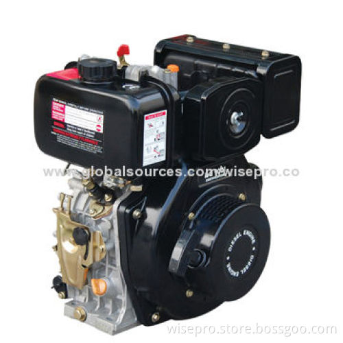 Single cylinder/vertical/7-stroke/air-cooled/diesel engine, compact in structure